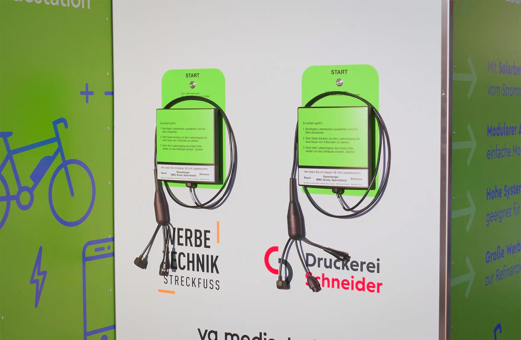 Ladestation Modell mit Ladekabel